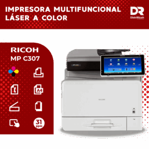 MP C307 Impresora Multifunción Láser Color Seminueva
