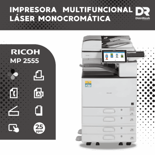 Ricoh MP 2555 con garantia 12 meses