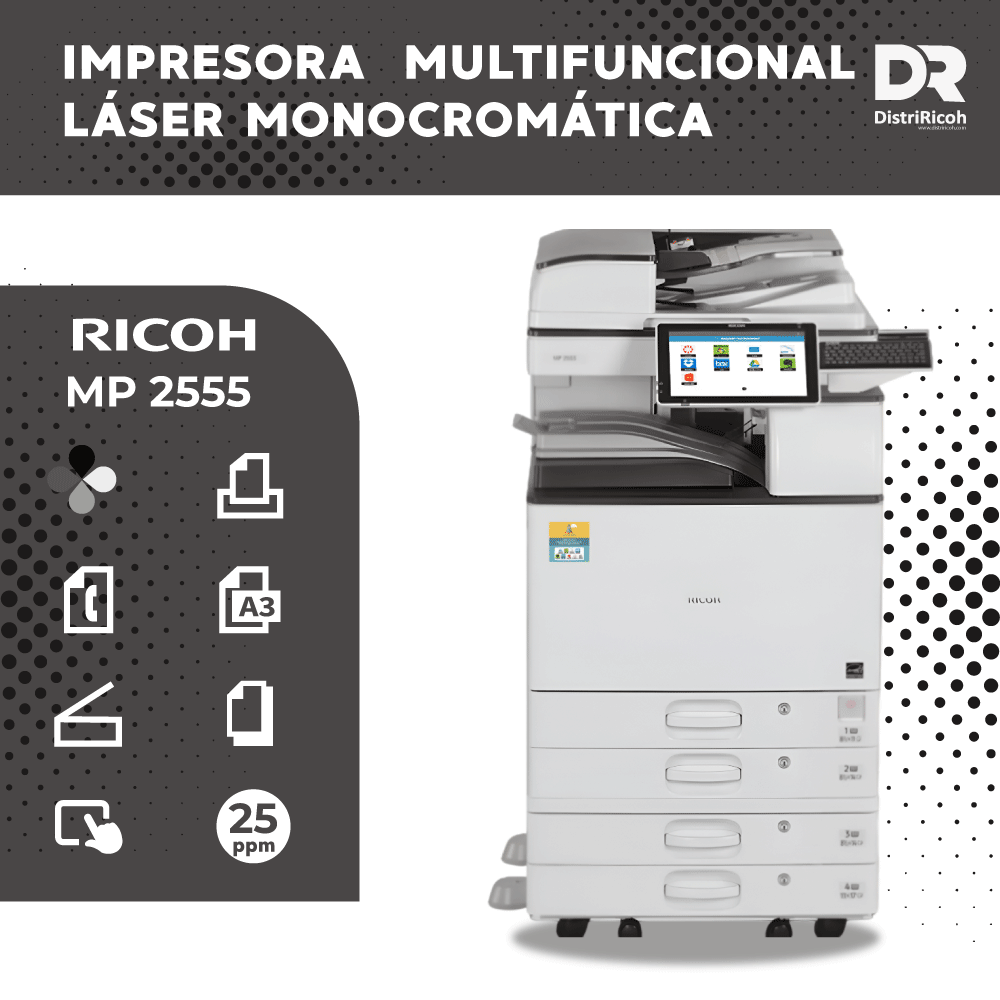 Ricoh MP 2555 con garantia 12 meses