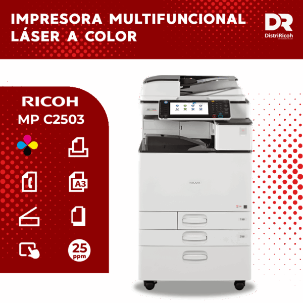RICOH MP C2503  con garantia 12 meses