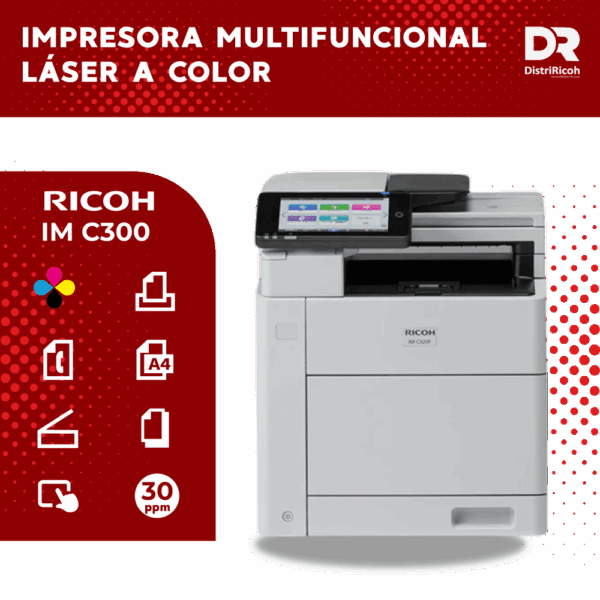 IM C300F Impresora Multifunción Láser Color NUEVA CON GARANTIA IM C300F Impresora Multifunción Láser Color NUEVA CON GARANTIA