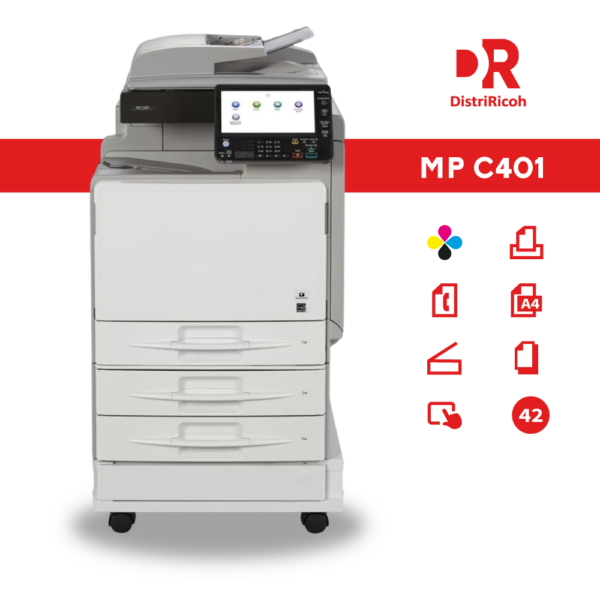 RICOH MP C401 con garantia 12 meses