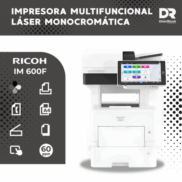 Ricoh IM 600F con garantía de 12 meses Ricoh IM 600F con garantía de 12 meses
