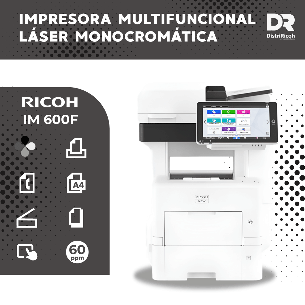 Ricoh IM 600F con garantía de 12 meses