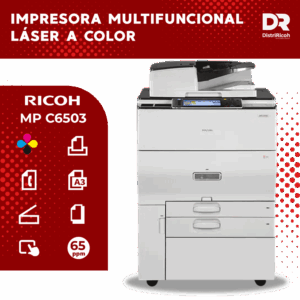 Ricoh MP C6503 con garantía de 12 meses