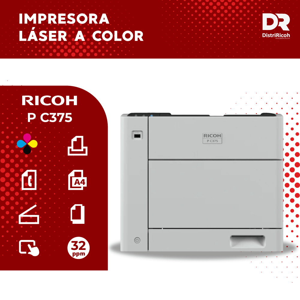 Ricoh P C375 con garantía de 12 meses
