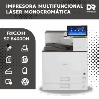 Ricoh SP 8400DN con garantía de 12 meses