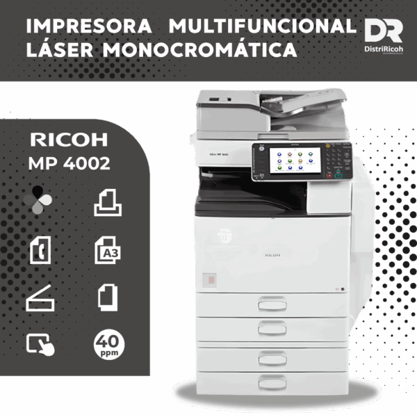 Ricoh MP 4002 con garantía de 12 meses Ricoh MP 4002 con garantía de 12 meses