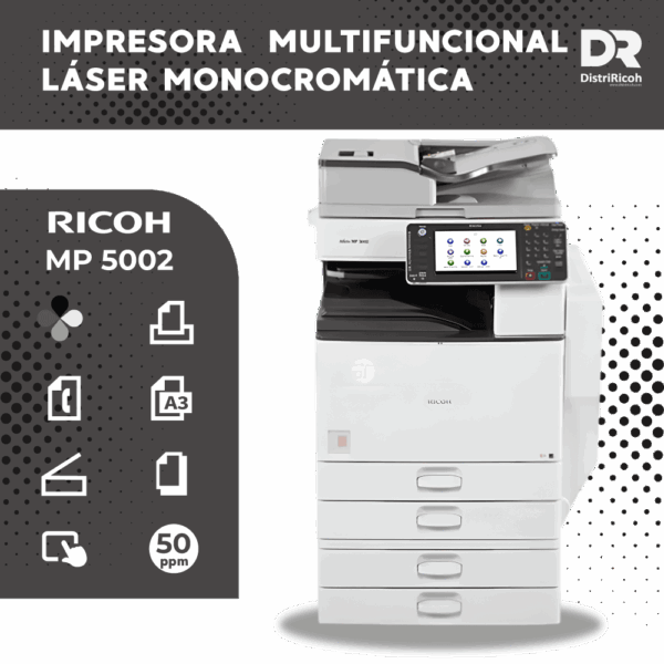 Ricoh MP 5002 con garantía de 12 meses Ricoh MP 5002 con garantía de 12 meses