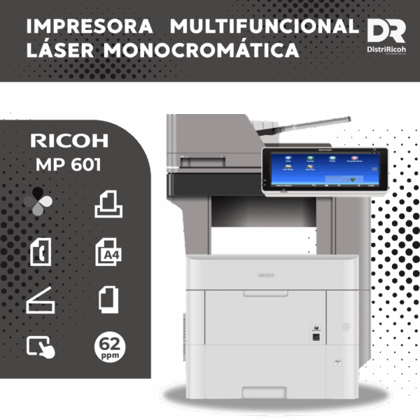 Ricoh MP 601 con garantía de 12 meses Ricoh MP 601 con garantía de 12 meses