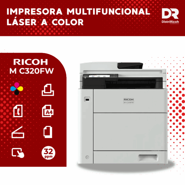 Ricoh M C320FW con garantía de 12 meses