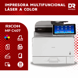 Ricoh MP C407 con garantía de 12 meses