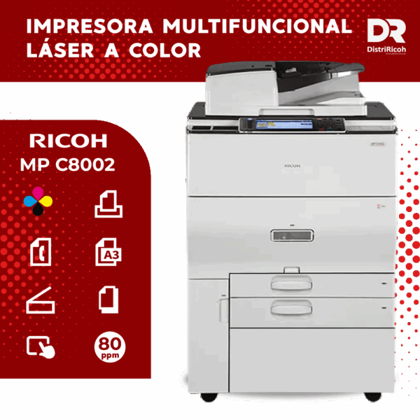 Ricoh MP C8002 con garantía de12 meses Ricoh MP C8002 con garantía de12 meses