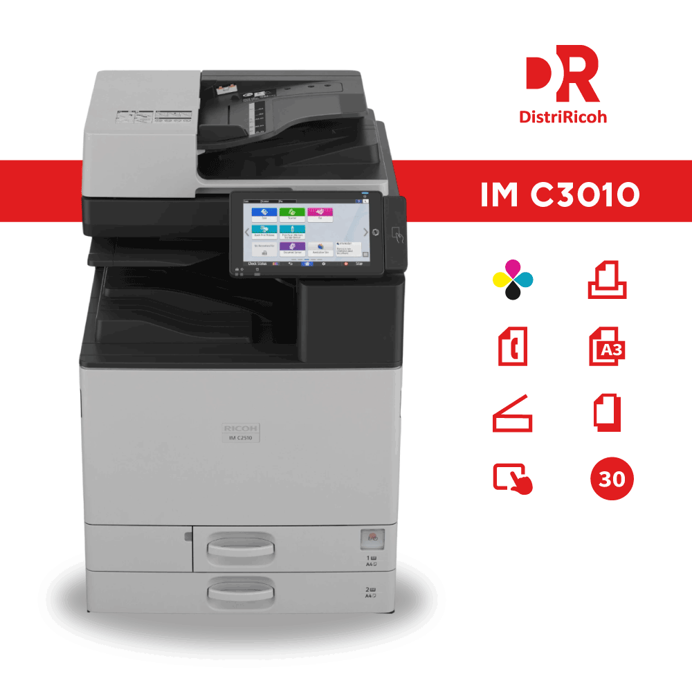 Ricoh IM C3010 con garantía de 12 meses