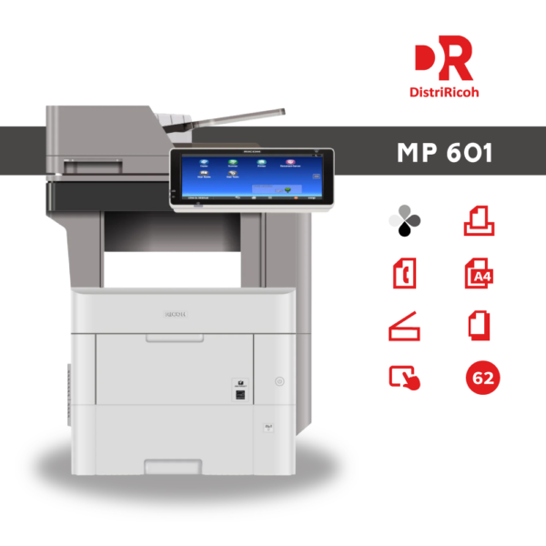Ricoh MP 601 con garantía de 12 meses
