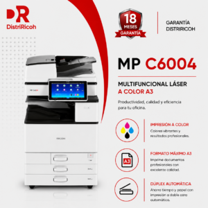 Impresora Multifuncional Láser a Color Ricoh MP C6004