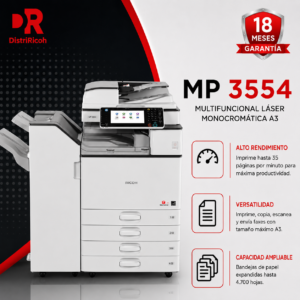 Multifuncional Láser Monocromática Ricoh MP 3554