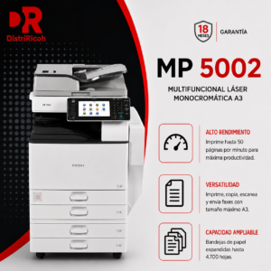 Multifuncional Láser Monocromática Ricoh MP 5002