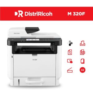 Ricoh M 320F | Multifuncional Láser Monocromática A4 para Empresas
